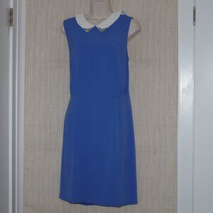 Sandro Indigo Blue white collar Rodeo Dress Size:3